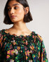 VERINE-Trousers-Feel your best in VERINE. We love the floaty fabric, the oversized blouson sleeves and the frilled neckline: the belted waist helps this floral romper to fit your figure, too. Ted Baker womenswear collection Romper Belted waist Oversized blouson sleeves Floral print Our model is 5'9"/ 1.75m and wears a size 8 Ted Baker-branded- Ted Baker Romania